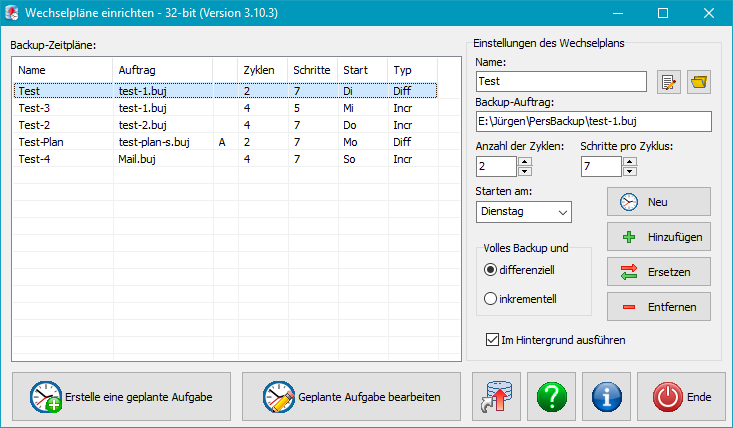 Aufgabenplanung