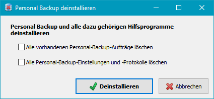 Deinstallation