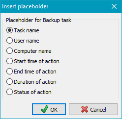 Placeholders