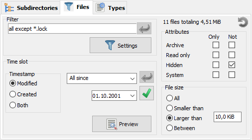 File filter