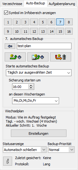 Automatisches Backup