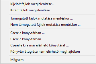 File menu