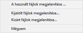 Selected files