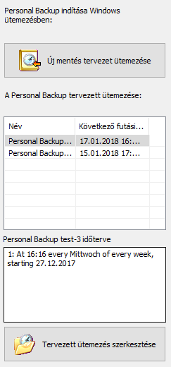 Scheduled tasks